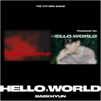 BAEKHYUN - 4th Mini Album [Hello,World] (Photobook Ver.) (2types Random ver.) + + Random Photocard (WM)